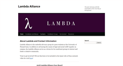 Desktop Screenshot of lambdaalliance.org