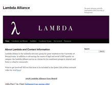 Tablet Screenshot of lambdaalliance.org